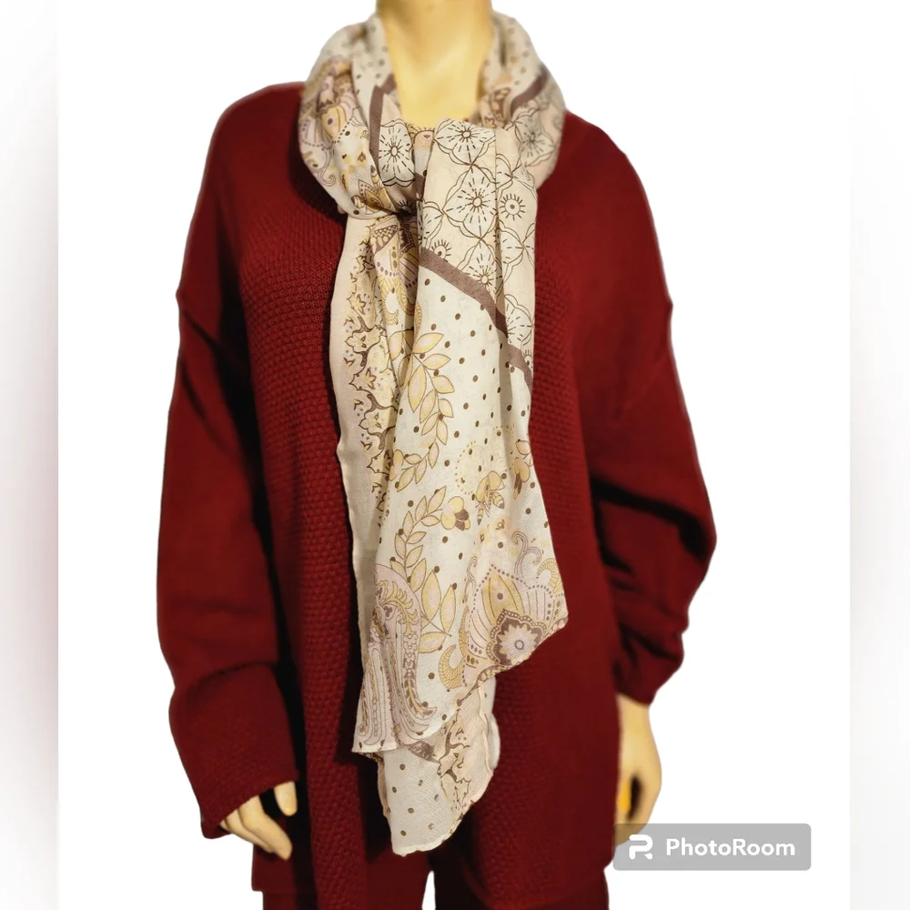 Free People Boho Scarf NWT Color Rose/Tyrie